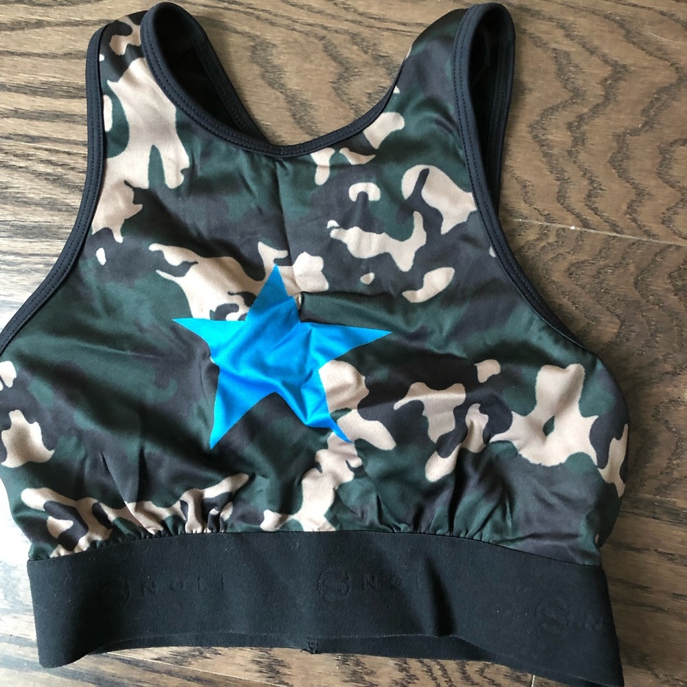 Noli yoga camo sports bra brand new
